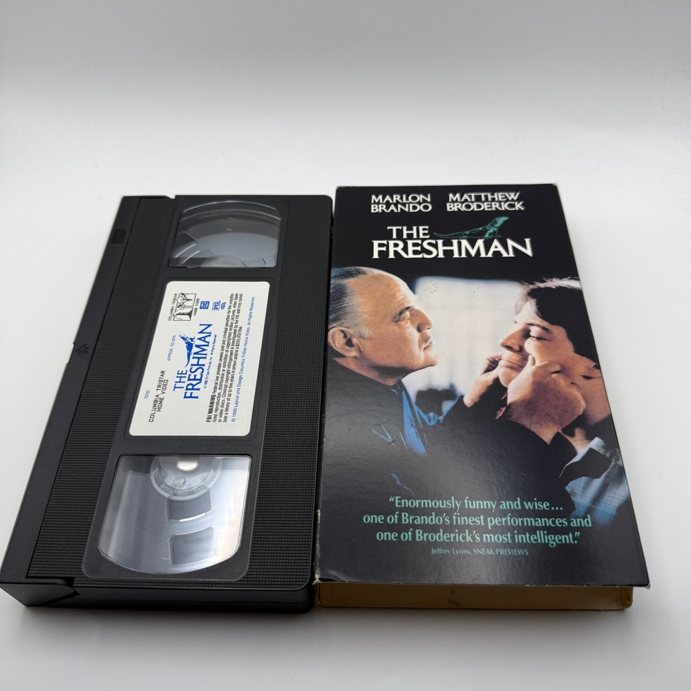 The Freshman VHS 1990 Marlon Brando Matthew Broderick Columbia TriStar 70293